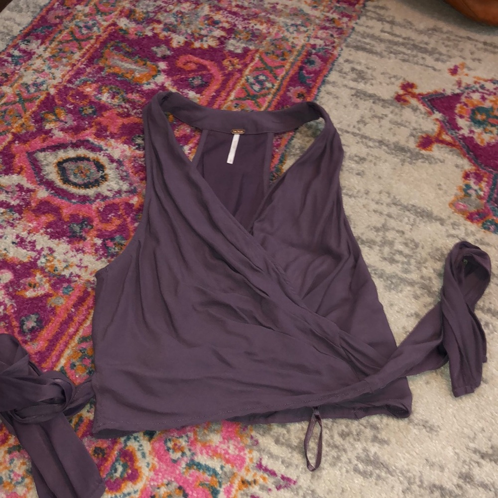 Free People wrap around top